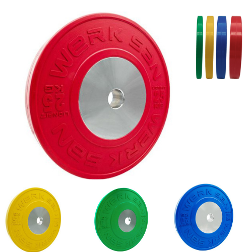 WL Bumper Weight Plates - 140kg Werksan Plate - Pair of each