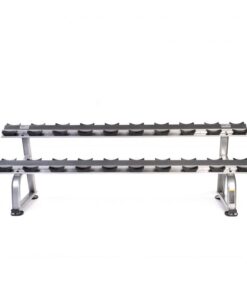 MS Dumbbell Rack - 10 Pair 2 Tier with Stirrups