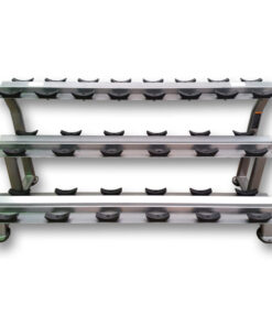 MYO Strength Dumbbell Rack - 10 Pair 3 Tier with Stirrups
