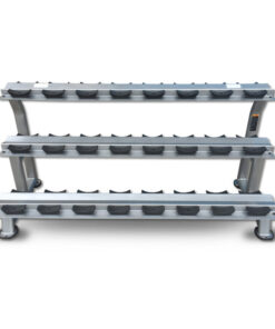 MYO Strength Dumbbell Rack - 12 Pair 3 Tier with Stirrups