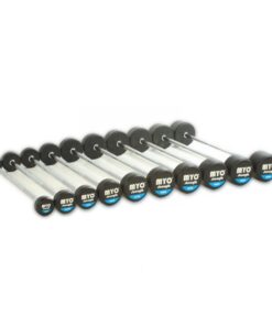 MYO Strength Rubber Barbell with PU End Cap - 10kg – 50kg EZ (10 Bar Set)