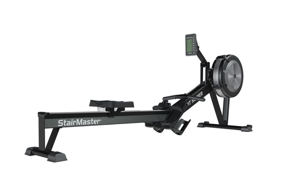 High Chair Rowing Machine StairMaster Rowing Machine- Black HIIT Rower - Super Home Gym
